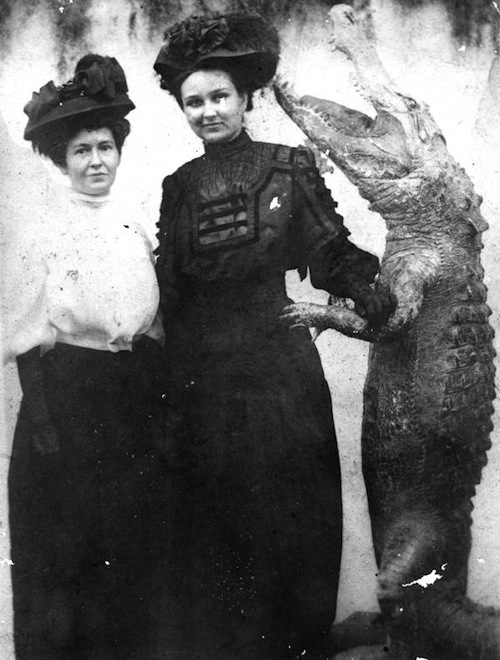 sewer-gas-women-with-alligator